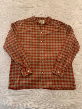 Vintage 70s/80s Fiorucci Lightweight Camp Collar Flannel/Sport shirt, size L